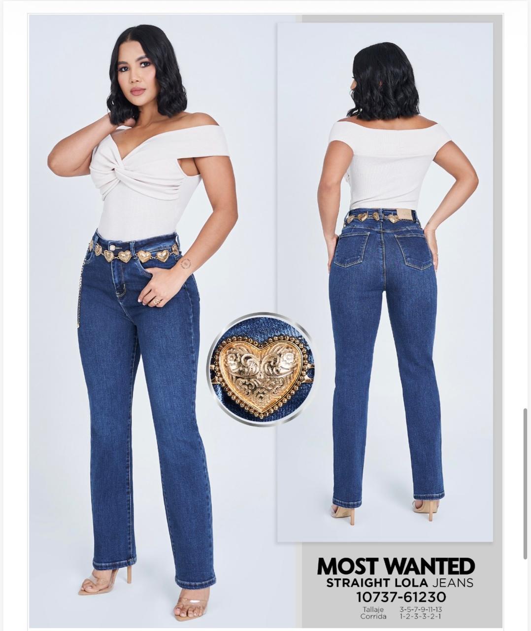 JEAN "MOST WANTED" STRAIGHT LOLA - CORAZONES GOLDEN