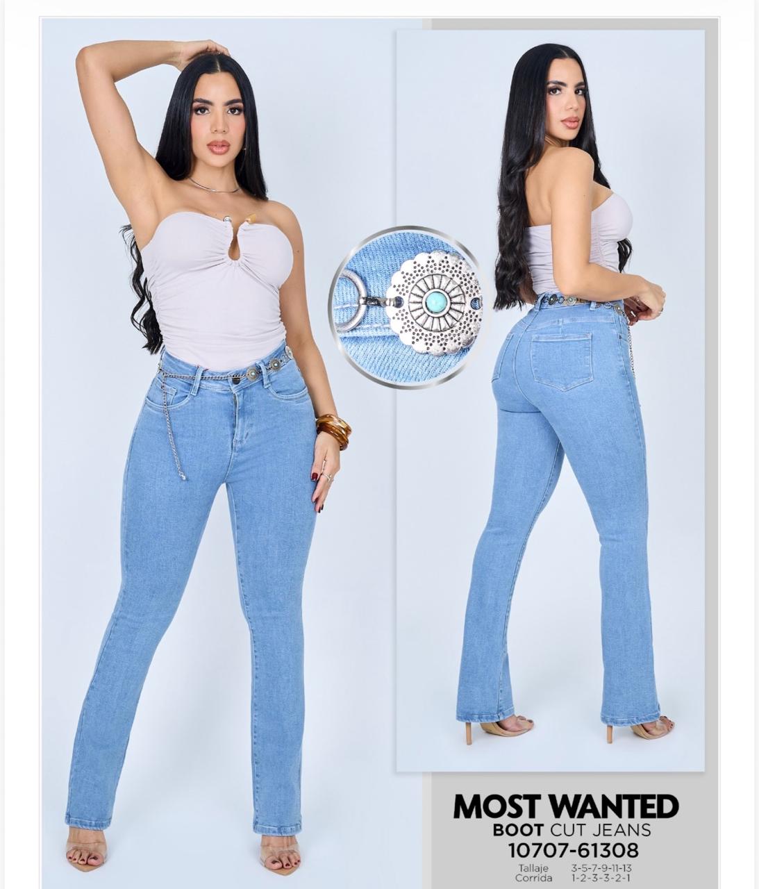 JEAN "MOST WANTED" BOOT CUT - TURQUOISE WESTERN