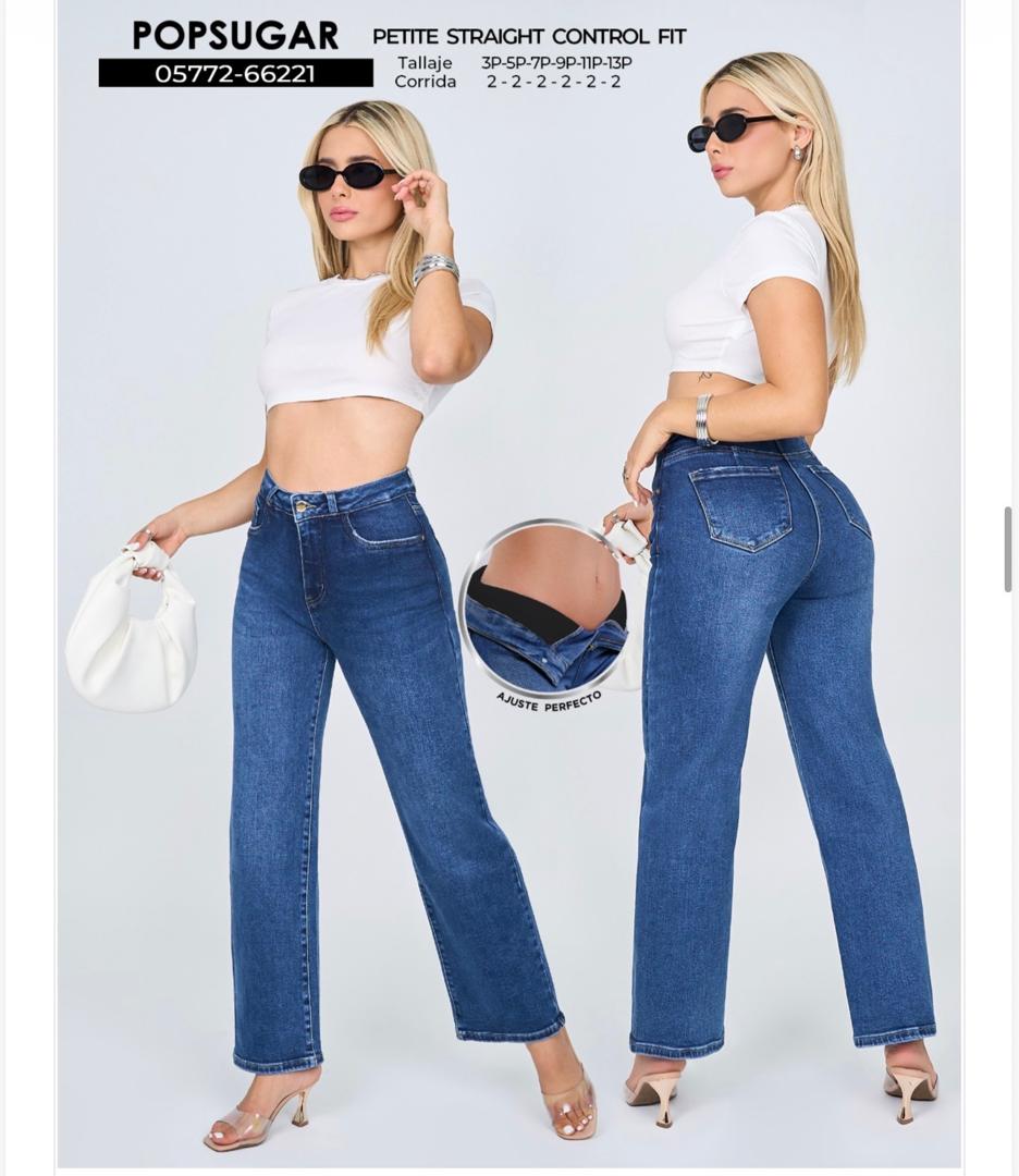 JEAN "POPSUGAR" PETITE STRAIGHT - CONTROL FIT