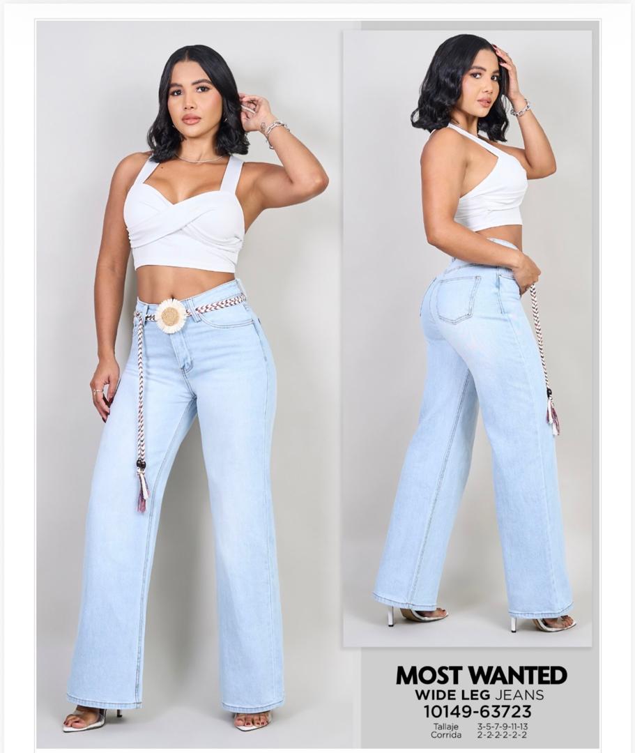 JEAN "MOST WANTED" WIDE LEG - ICE CHARM