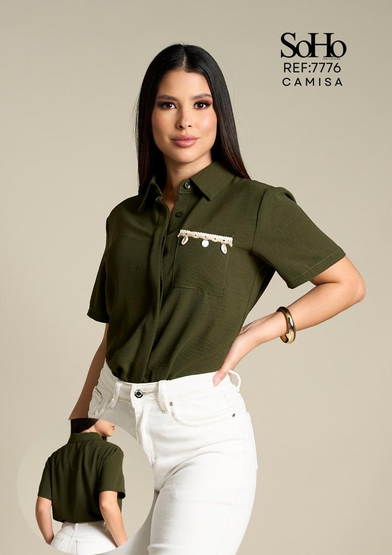 CAMISA "SOHO" - SEASHELL POCKET