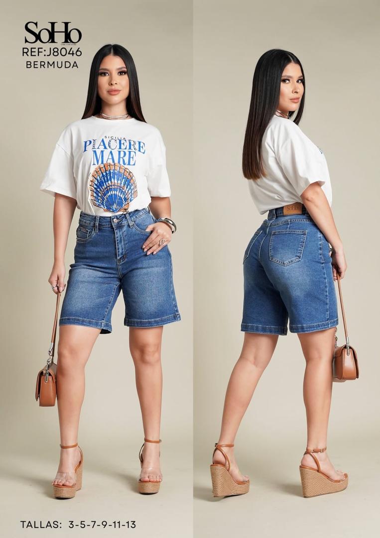 BERMUDA "SOHO" VINTAGE BLUE RELAXED