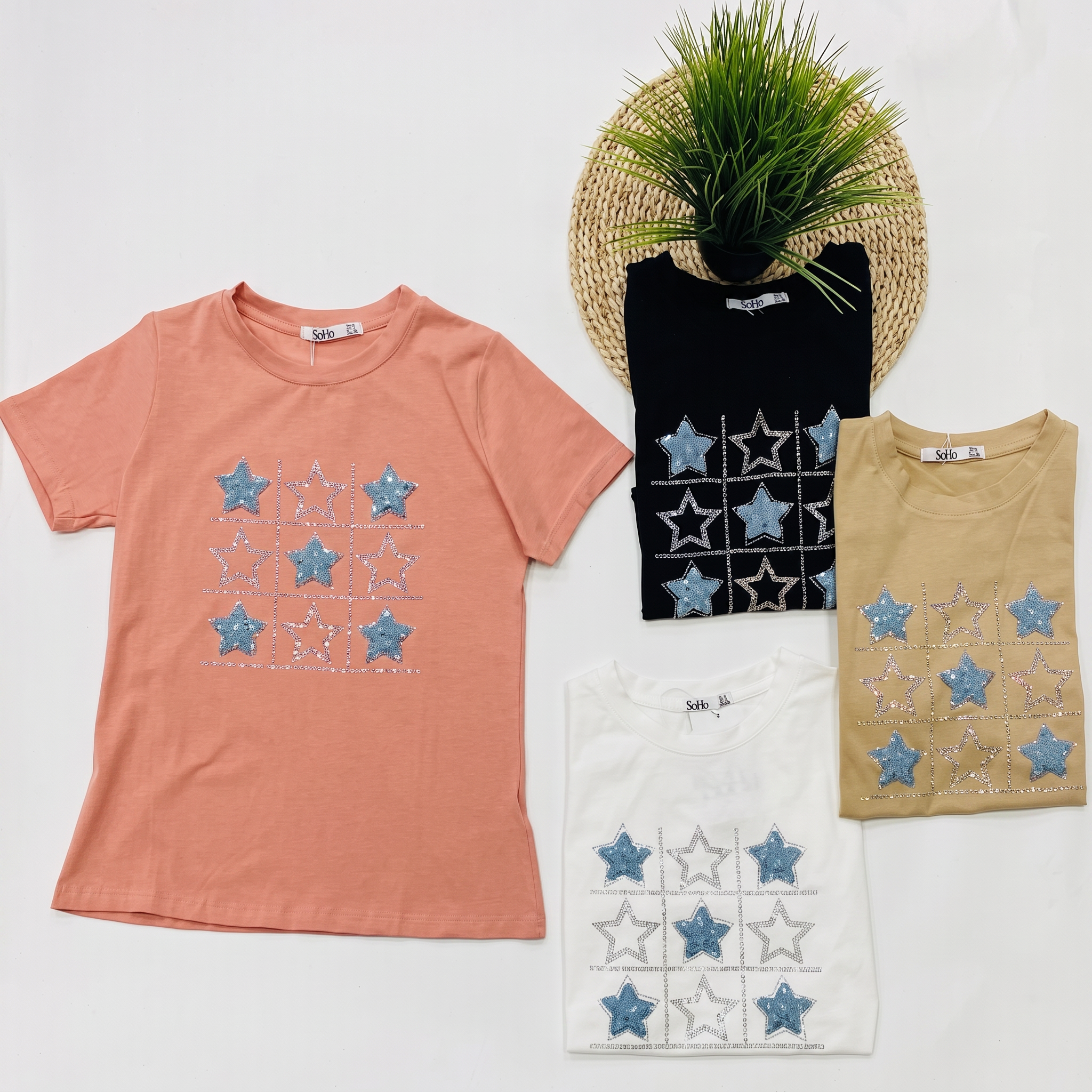 BLUSA "SOHO" - DENIM STAR GRID PACK