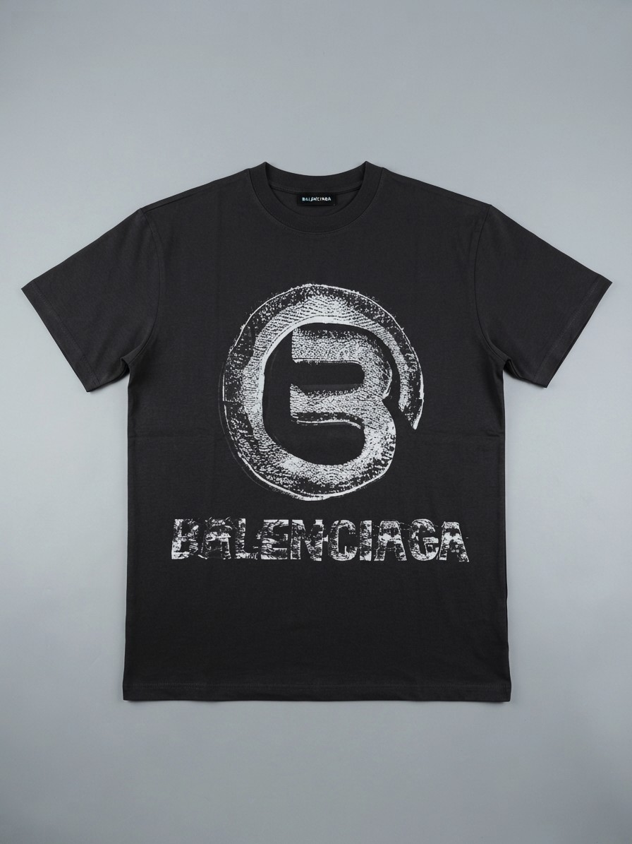 T-SHIRT "BALENCIAGA" MINIMALIST TEE (BLANCO Y NEGRO)