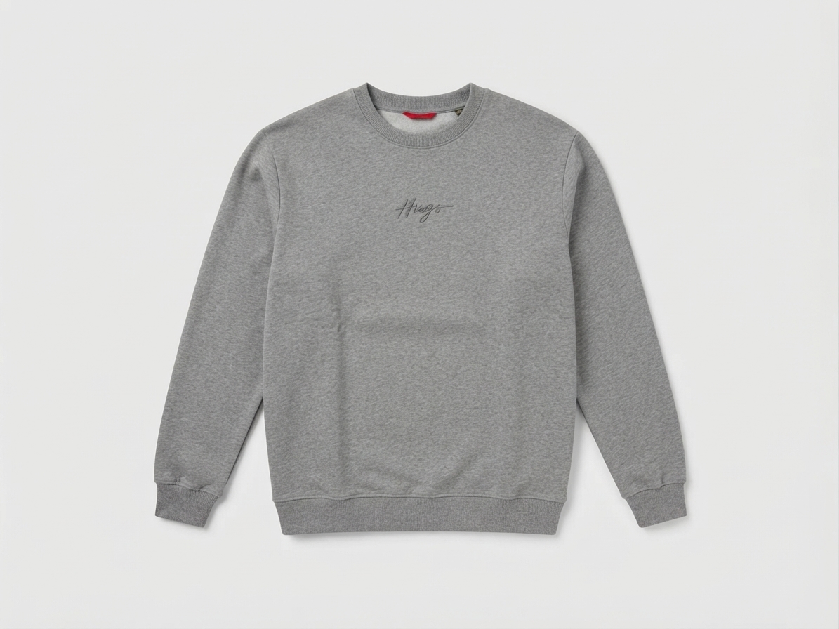 SWEATSHIRT "HUGO" EMBROIDERED SCRIPT MULTI-COLOR PACK (BLANCO, NEGRO, BEIGE, ROJO, GRIS, ROSA VIEJA)