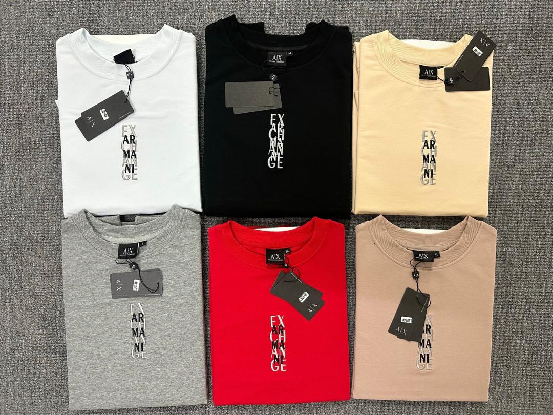 SWEATSHIRT "A|X ARMANI EXCHANGE" VERTICAL TYPOGRAPHY MULTI-COLOR PACK