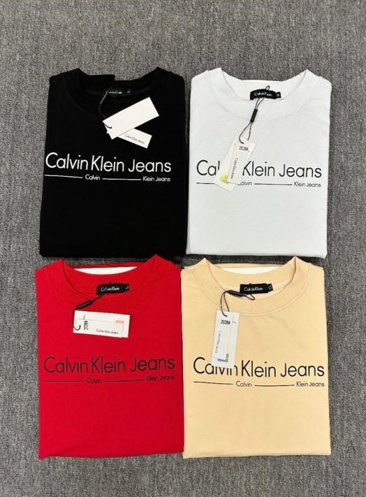 SWEATSHIRT "CALVIN KLEIN JEANS" HORIZONTAL SCRIPT LOGO MULTI-COLOR PACK