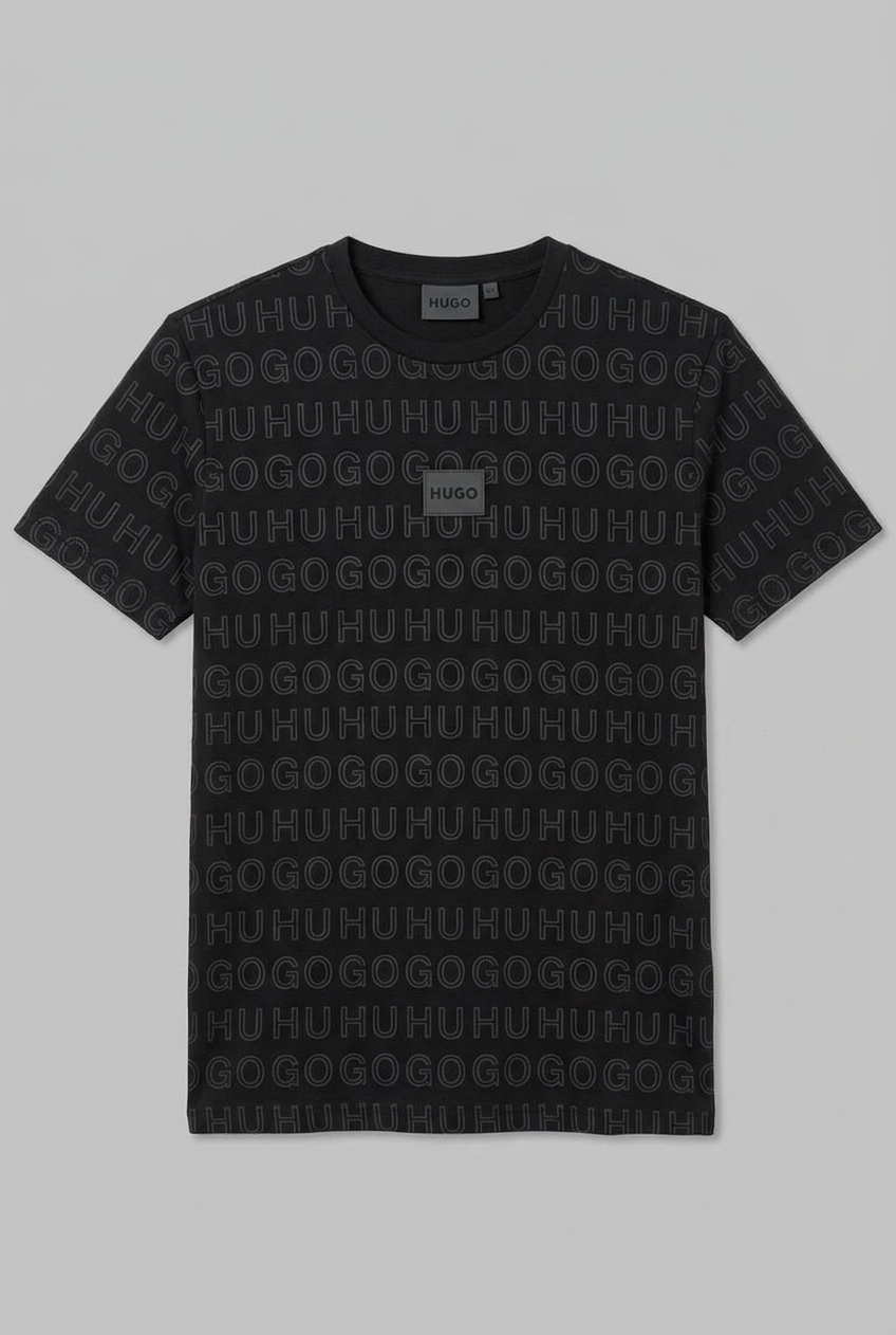 T-SHIRT "HUGO" ALL-OVER LETTERING MONOGRAM MULTI-COLOR PACK