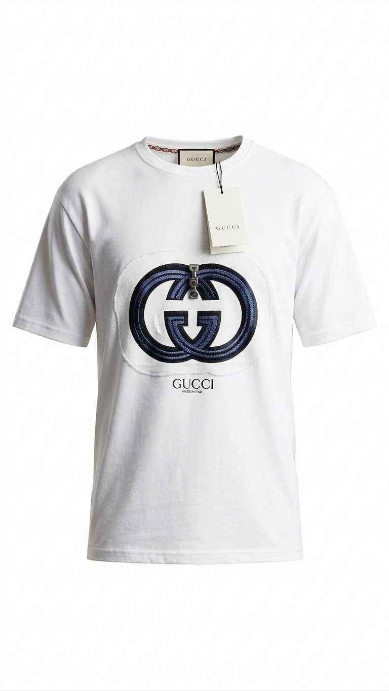 PLAYERA / REMERA "GUCCI INTERLOCKING G PATCH" TWO-COLOR PACK