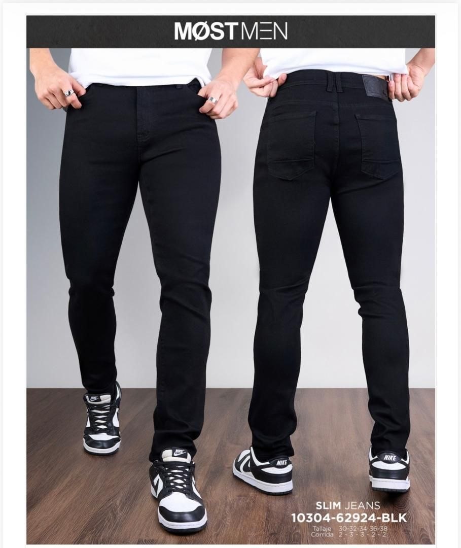 JEAN / PANTALÓN DE MEZCLILLA NEGRO SLIM / SKINNY