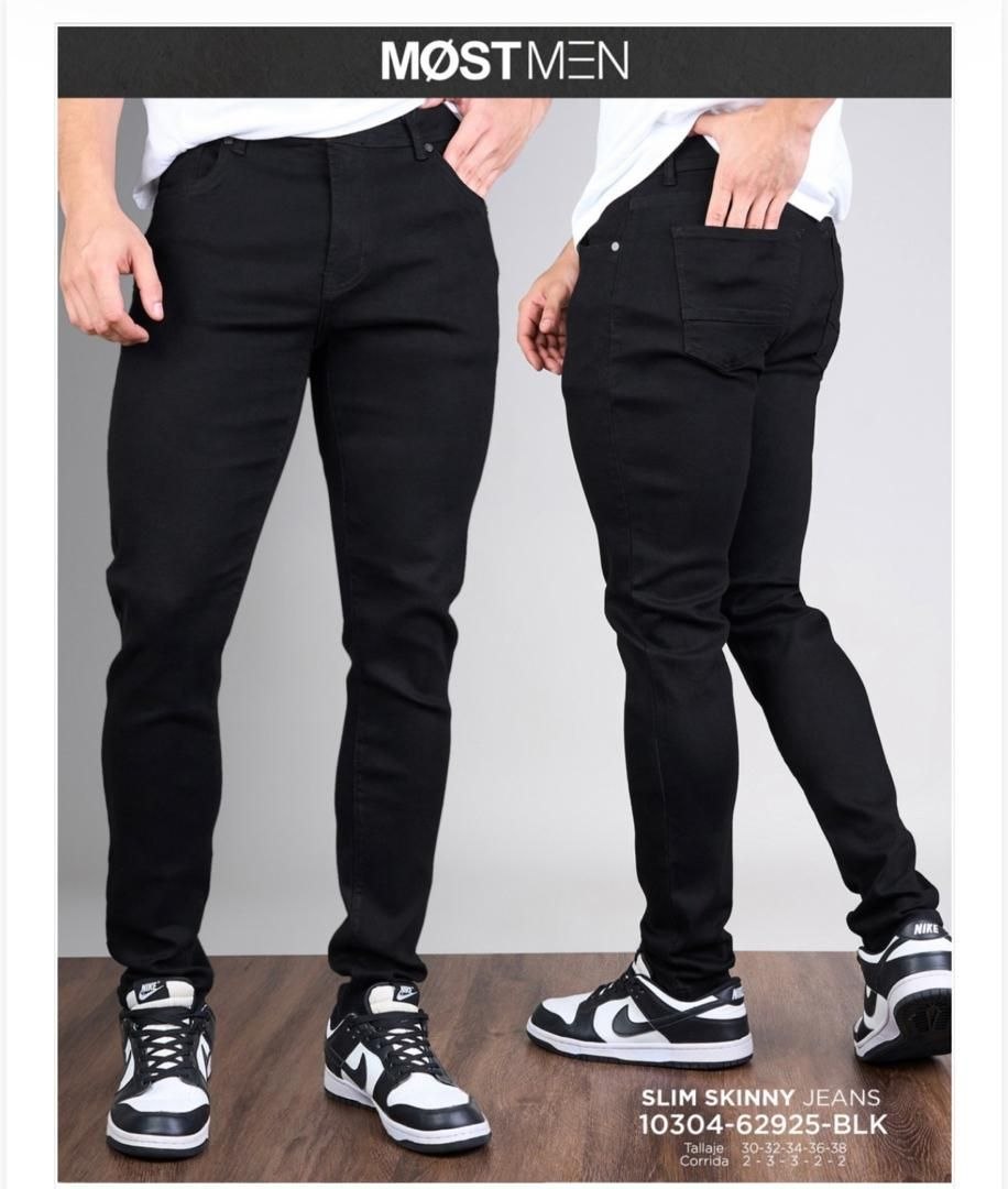 PANTALÓN "MØST MEN SLIM SKINNY JEANS" BLACK EDITION