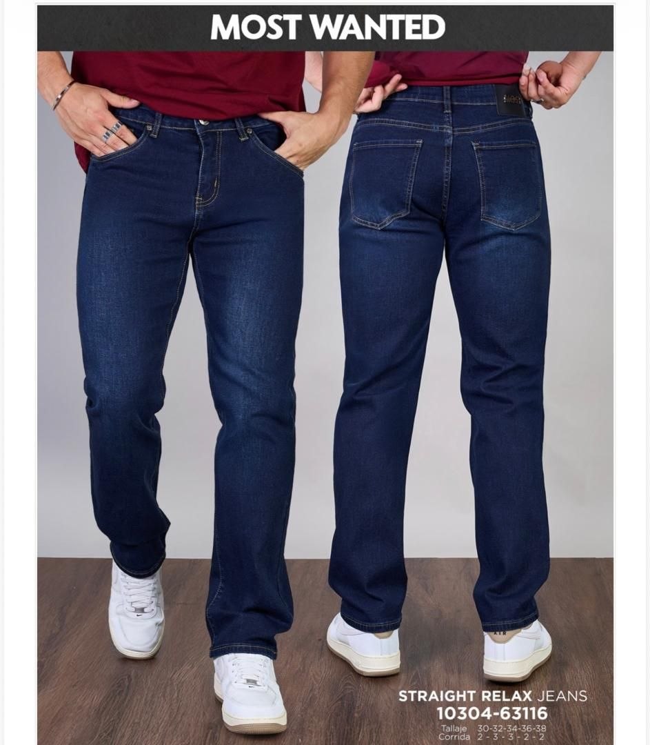 JEAN STRAIGHT RELAXED DARK DENIM