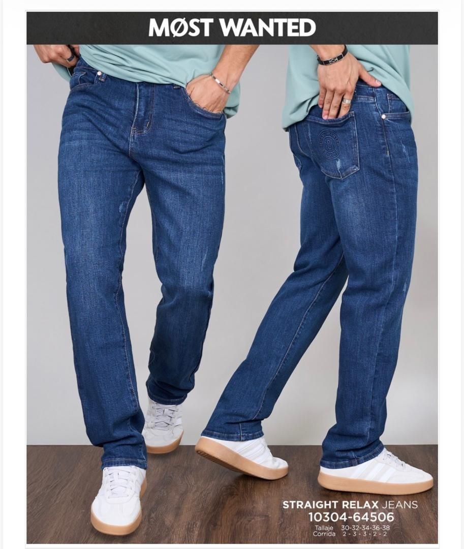 PANTALÓN "MØST WANTED STRAIGHT RELAX JEANS" BLUE WASH