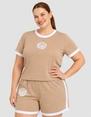 CONJUNTO DEPORTIVO "AISHA PLUS SIZE ROSE RINGER SET" MULTI-COLOR PACK