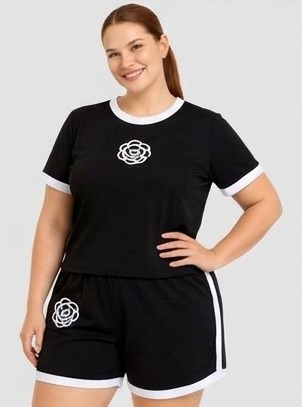 CONJUNTO DEPORTIVO "AISHA PLUS SIZE ROSE RINGER SET" MULTI-COLOR PACK