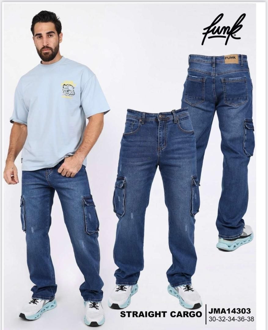 PANTALÓN JEAN STRAIGHT CARGO "FUNK STREET"