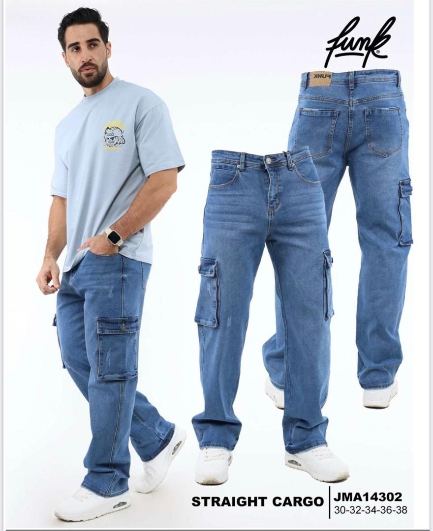 PANTALÓN JEAN CARGO "FUNK DENIM UTILITY"