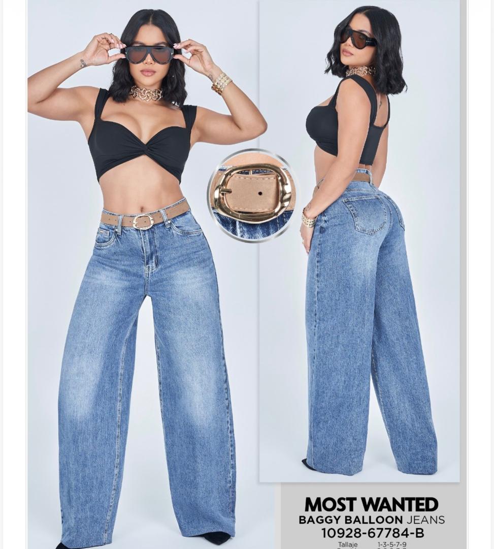 JEAN WIDE LEG "CHIC BALLOON" HIGH RISE