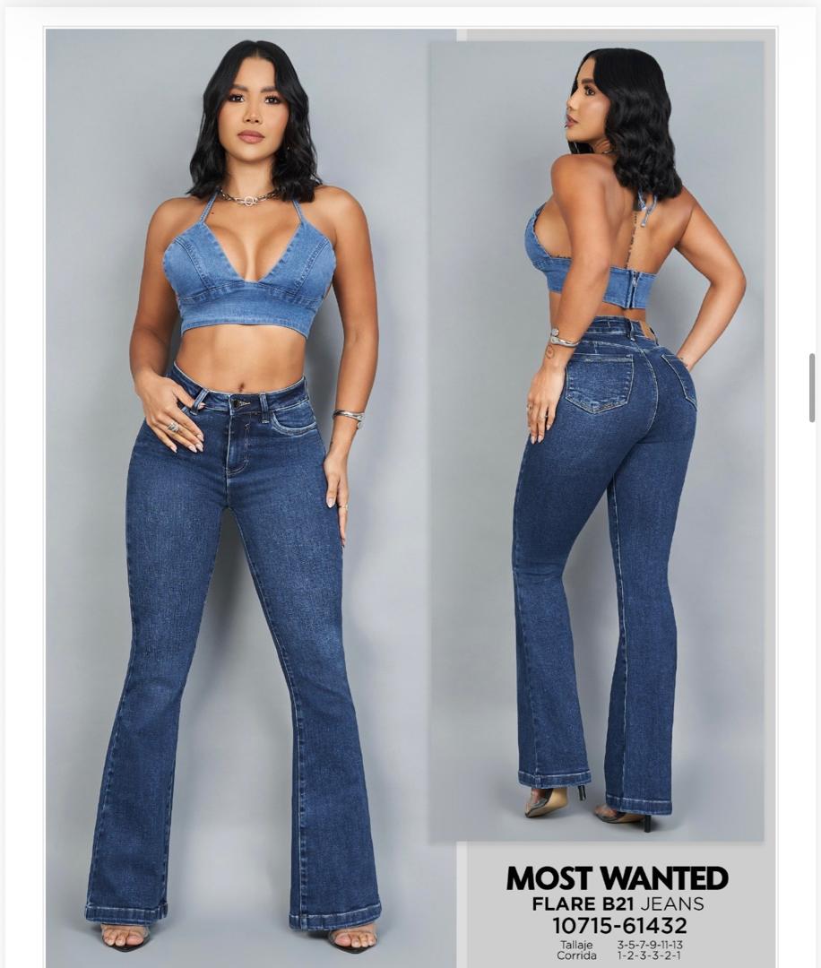 JEAN FLARE "CLASSIC INDIGO" HIGH RISE