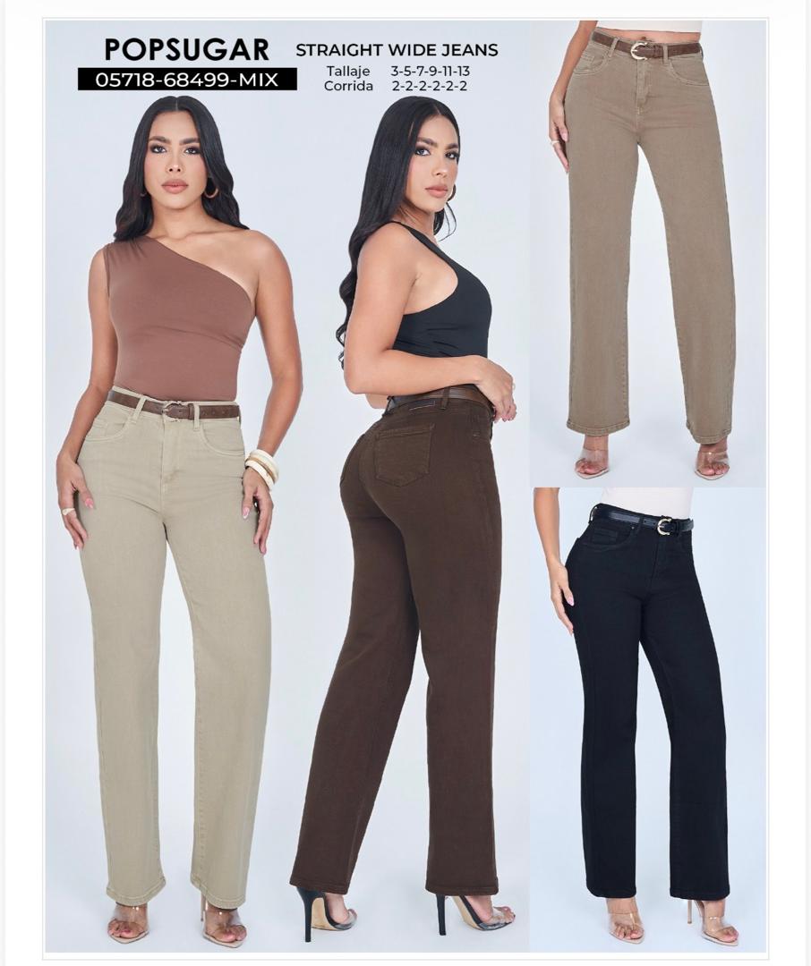 PANTALÓN JEAN "EARTH ESSENCE" STRAIGHT WIDE