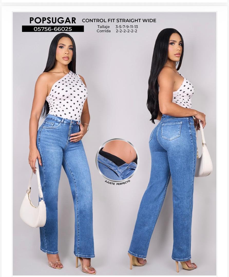 JEAN WIDE LEG "CONTROL SHAPE" STRAIGHT
