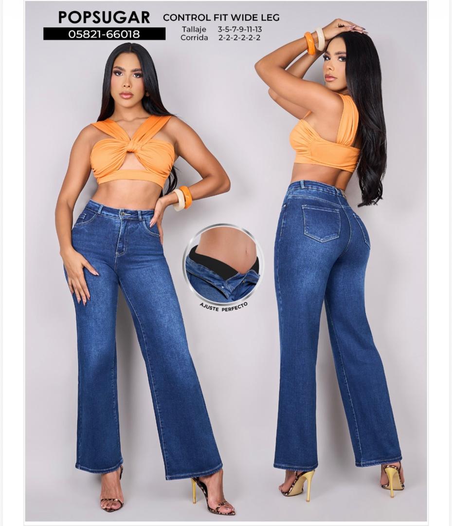 JEAN WIDE LEG "OCEAN CONTROL" HIGH WAIST