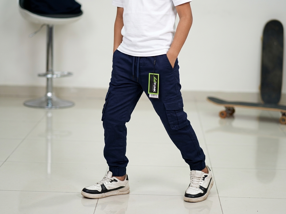 PANTALÓN JOGGER CARGO "NAVY STREET" JUNIOR