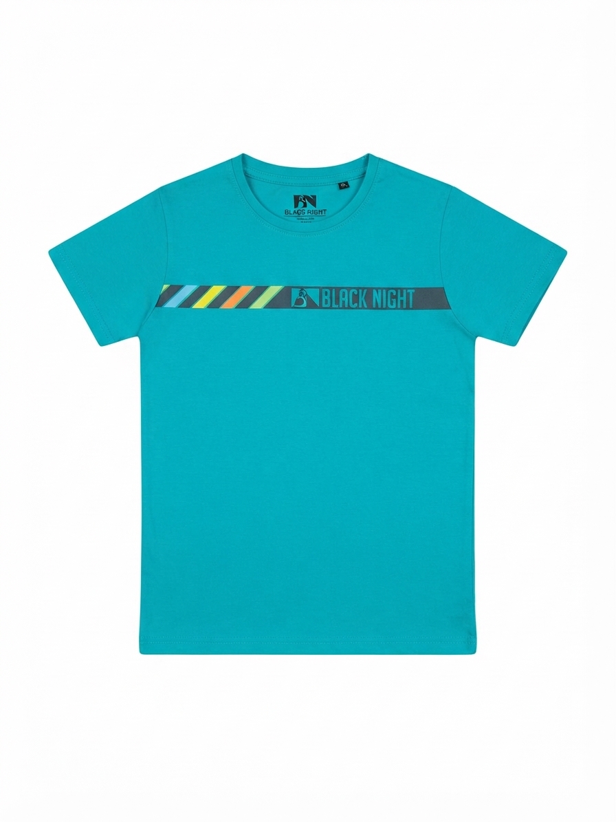FRANELA "TEAL SPEED STRIPE" GRAPHIC TEE KIDS