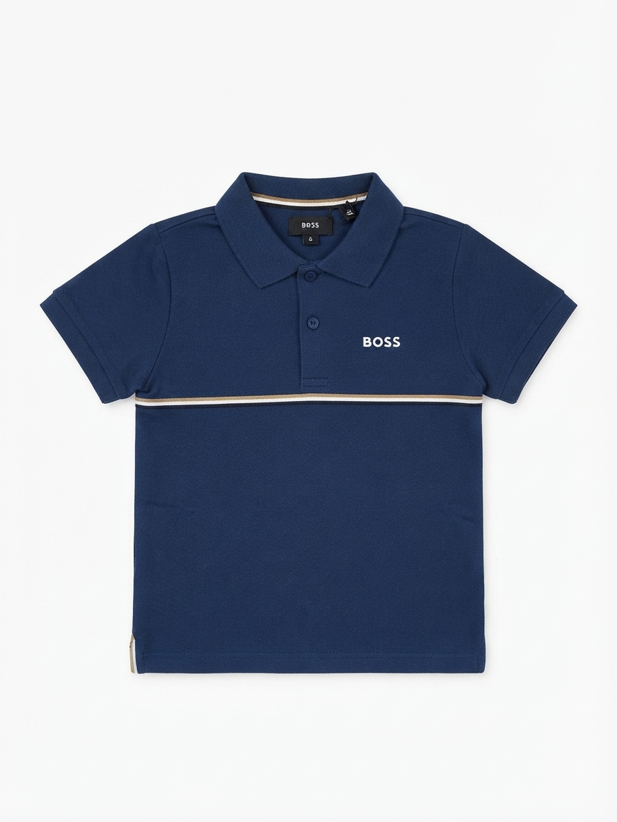 CHEMISE BOSS "NAVY GOLD STRIPE" KIDS