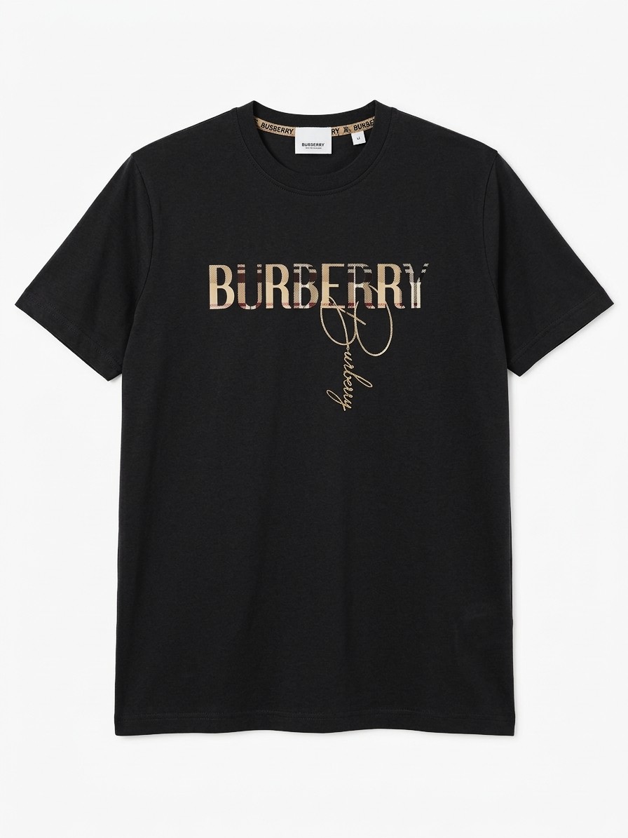 FRANELA / CAMISETA "VINTAGE CHECK & SCRIPT LOGO" TEE